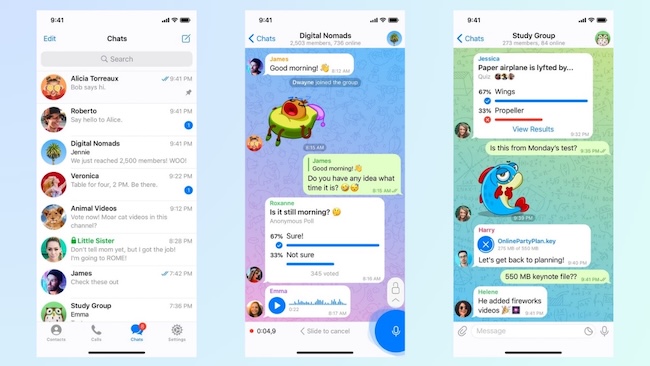 Чаты в Telegram (источник: Telegram)