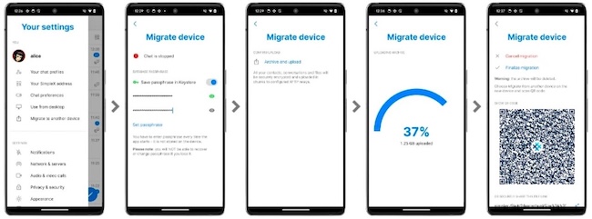 Перенос данных на другое устройство с помощью QR-кода (bсточник: Simple)