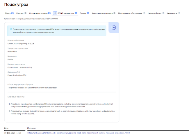 OSINT-индикаторы — аналитические данные из открытых источников