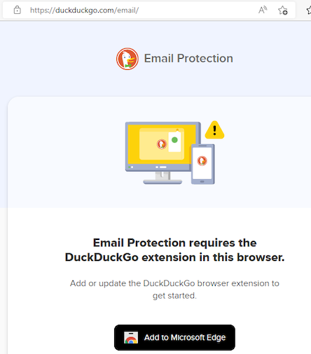 Сервис DuckDuckGo доступен через расширения для браузеров