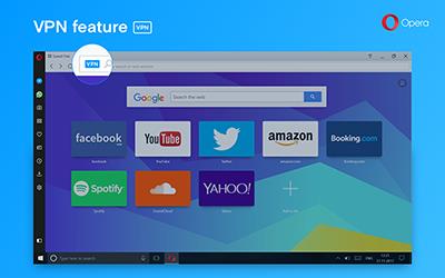 Браузер Opera с бесплатной функцией VPN