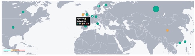 Карта угроз «Гарда NDR» Карта угроз «Гарда NDR»