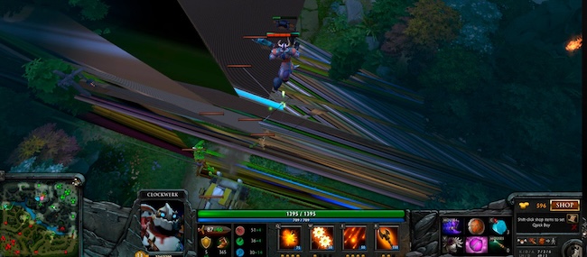 Артефакты на изображении, характерные для неисправных видеокарт