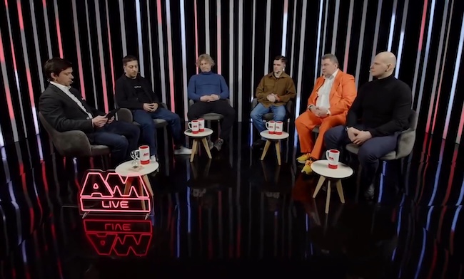 Эксперты в студии AM Live Эксперты в студии AM Live