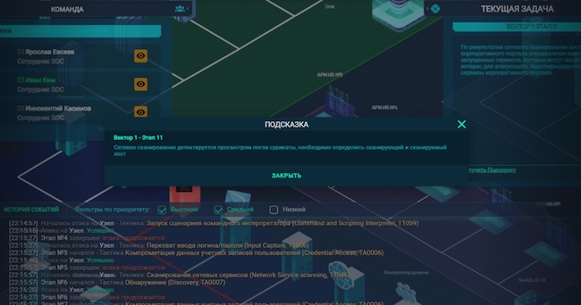 Интерфейс платформы «Кибермир»