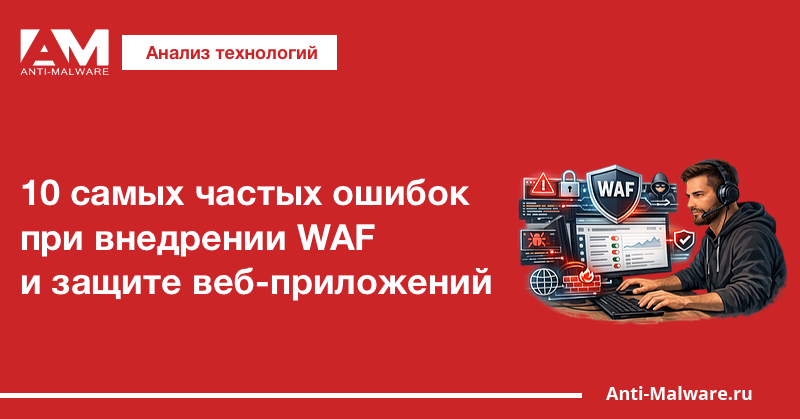 10 самых частых ошибок при внедрении WAF и защите веб-приложений