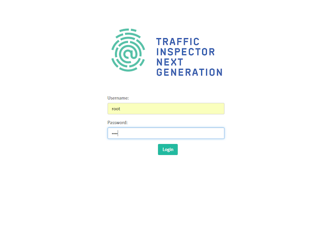 Аутентификация администратора для доступа к веб-интерфейсу Traffic Inspector Next Generation