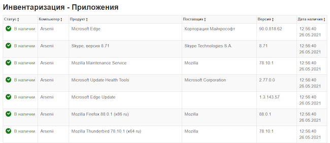 Инвентаризация ПО и «железа» в StaffCop Enterprise