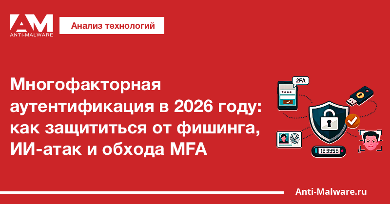 Многофакторная аутентификация в 2026 году: как защититься от фишинга, ИИ-атак и обхода MFA