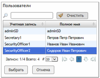 Ассоциация получателя с учётной записью SafeCopy