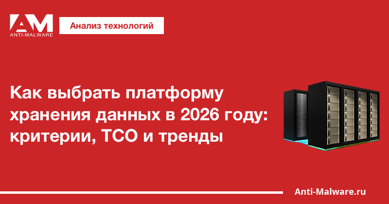 Как выбрать платформу хранения данных в 2026 году: критерии, TCO и тренды