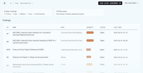 Результаты работы XBOW (источник: xbow.com) Результаты работы XBOW (источник: xbow.com)