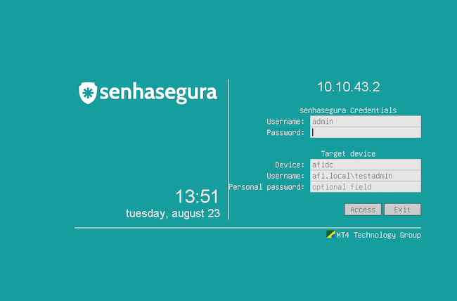 Подключение через RDP-шлюз Senhasegura