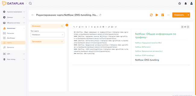 Примеры редактирования чарта с markdown-разметкой Примеры редактирования чарта с markdown-разметкой
