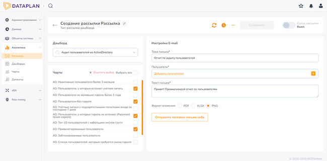 Настройка рассылки Настройка рассылки