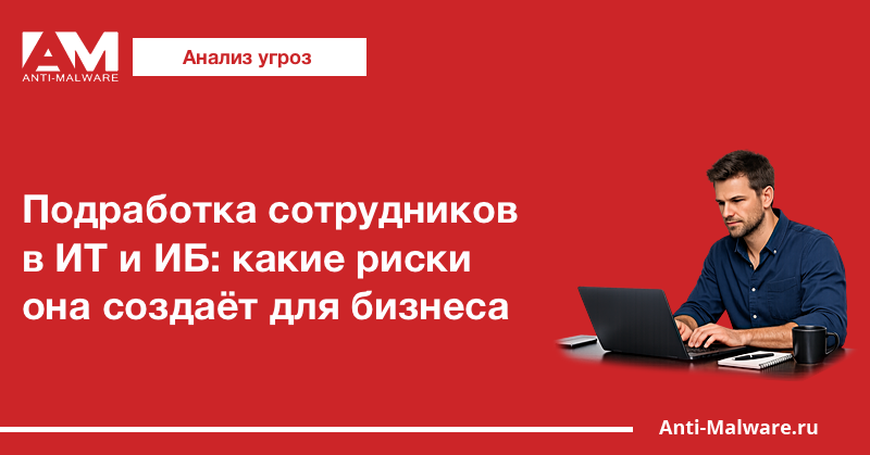 Подработка сотрудников в ИТ и ИБ: какие риски она создаёт для бизнеса