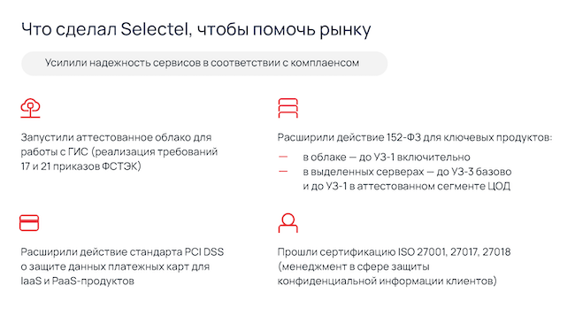 Что сделал «Селектел», чтобы помочь рынку
