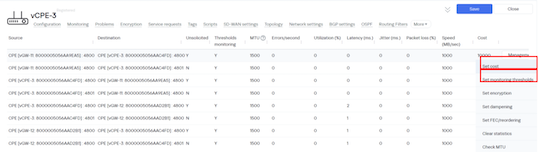 Выставляем значение «Cost» для vCPE-3