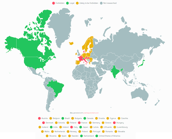 Применение Google Analytics запрещено во многих странах Евросоюза