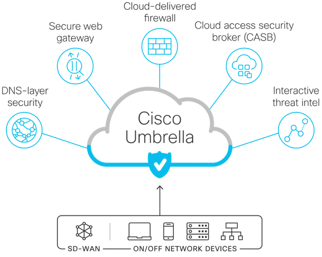 Схема работы сервиса Cisco Umbrella