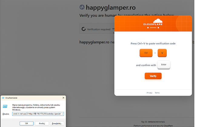Инструкция для жертвы: нажать Win+R, Ctrl+V, Enter (Источник: Atos)