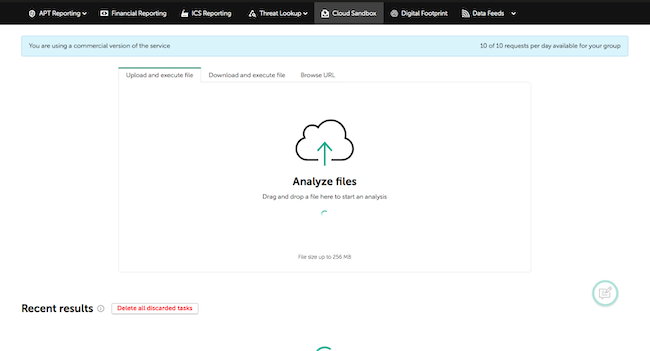 Сервис Cloud Sandbox в Kaspersky Threat Intelligence Portal