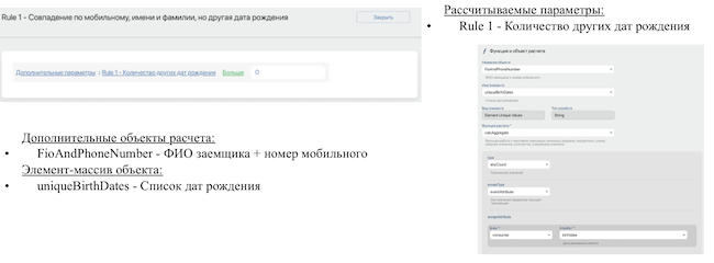 Выявление мошенничества при совпадении по номеру мобильного телефона, имени и фамилии, но несовпадении по дате рождения