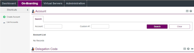 Интерфейс вкладки «On-Boarding» в консоли управления SafeNet Authentication Service