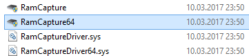 Файлы Belkasoft Live RAM Capturer