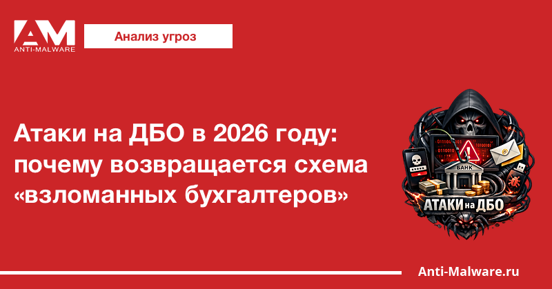 Атаки на ДБО в 2026 году: почему возвращается схема «взломанных бухгалтеров»