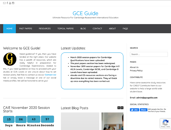 Оригинальный сайт gceguide.com