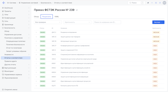 Пример отчёта о соответствии приказу ФСТЭК России № 239 Пример отчёта о соответствии приказу ФСТЭК России № 239