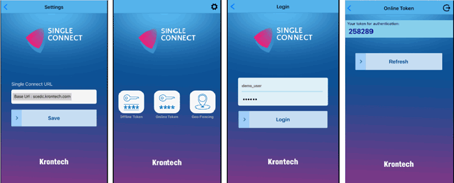 Двухфакторная аутентификация в Krontech Single Connect с использованием смартфона в онлайн-режиме