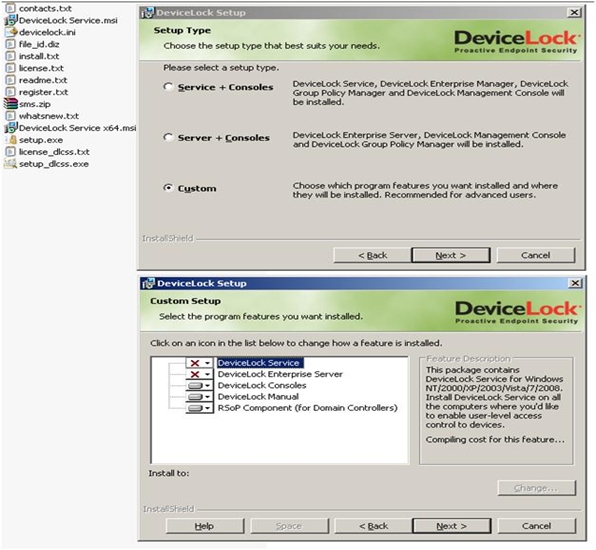 Интерактивная установка DeviceLock DLP Suite 8 на локальный компьютер