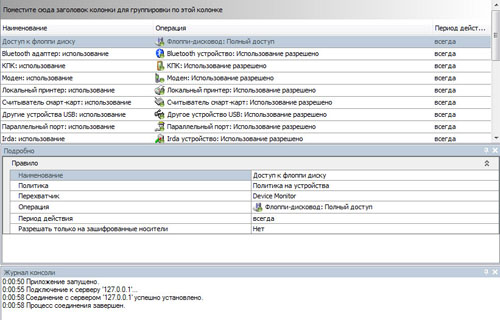 Контроль устройств в InfoWatch Traffic Monitor