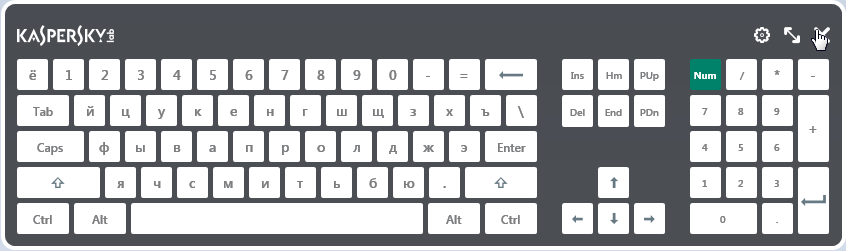 Виртуальная клавиатура в Kaspersky Total Security для всех устройств