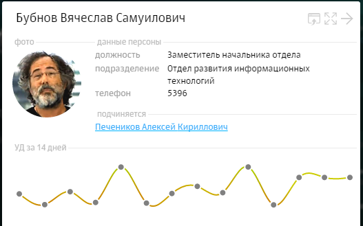 Уровень доверия к сотрудникам в Solar Dozor 6.1