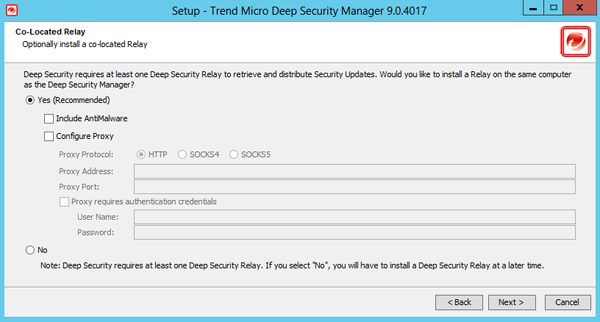 Установка Deep Security Relay