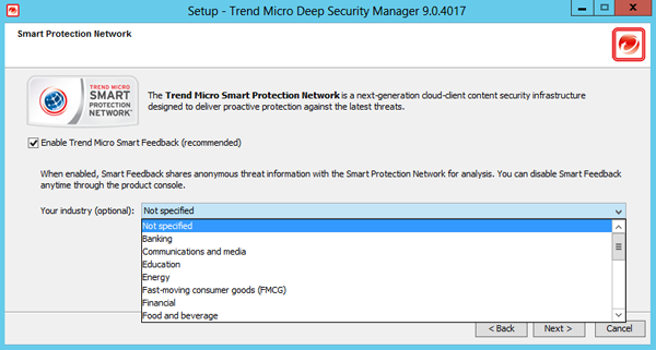 Включение Trend Micro Smart Feedback