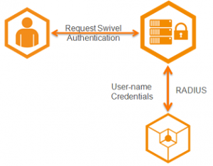 Общая схема работы Swivel с VPN