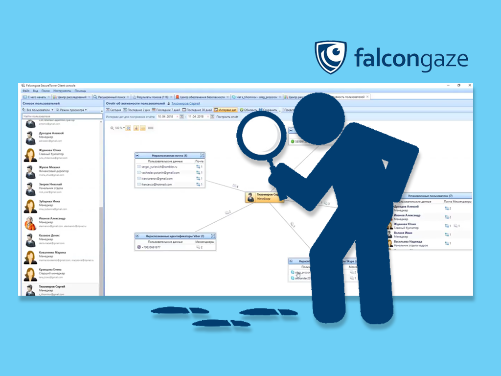 Расследование инцидентов c помощью Falcongaze SecureTower