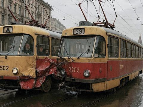 Причиной столкновения трамваев в Москве стал сбой в системе управления