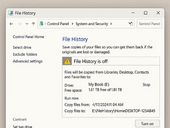 История файлов в Windows сообщает об отключённом диске и срывает бэкапы