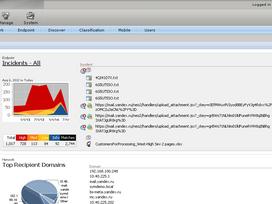 Главное окно веб-консоли Symantec DLP 12.5