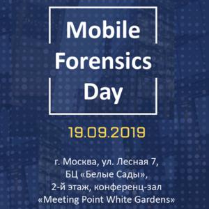 MOBILE FORENSICS DAY 2019