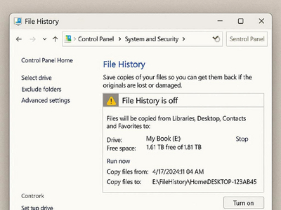 История файлов в Windows сообщает об отключённом диске и срывает бэкапы