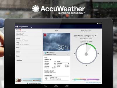 Приложение о погоде AccuWeather шпионило за пользователями