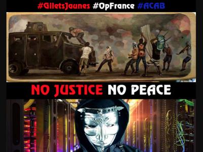 Anonymous опубликовали персональные данные французских полицейских