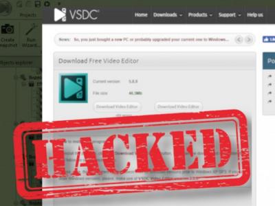 Сайт видеоредактора VSDC был взломан, юзеры скачивали банковский троян