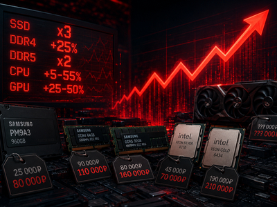 Дороже видеокарты: SSD в России подорожали втрое за год
